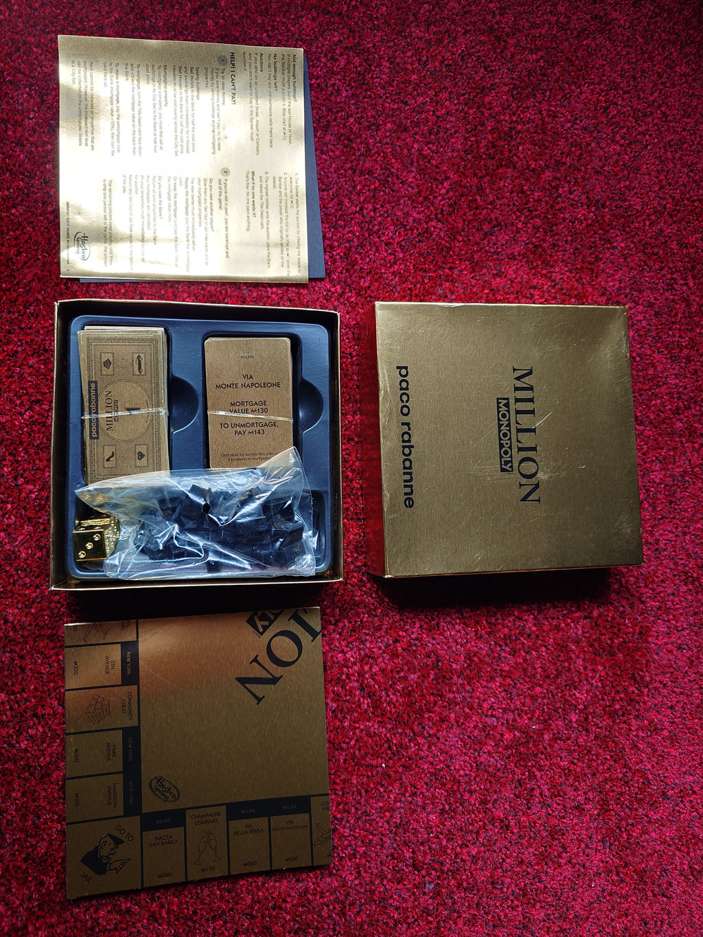 One million by paco rabanne Monopoly full gold