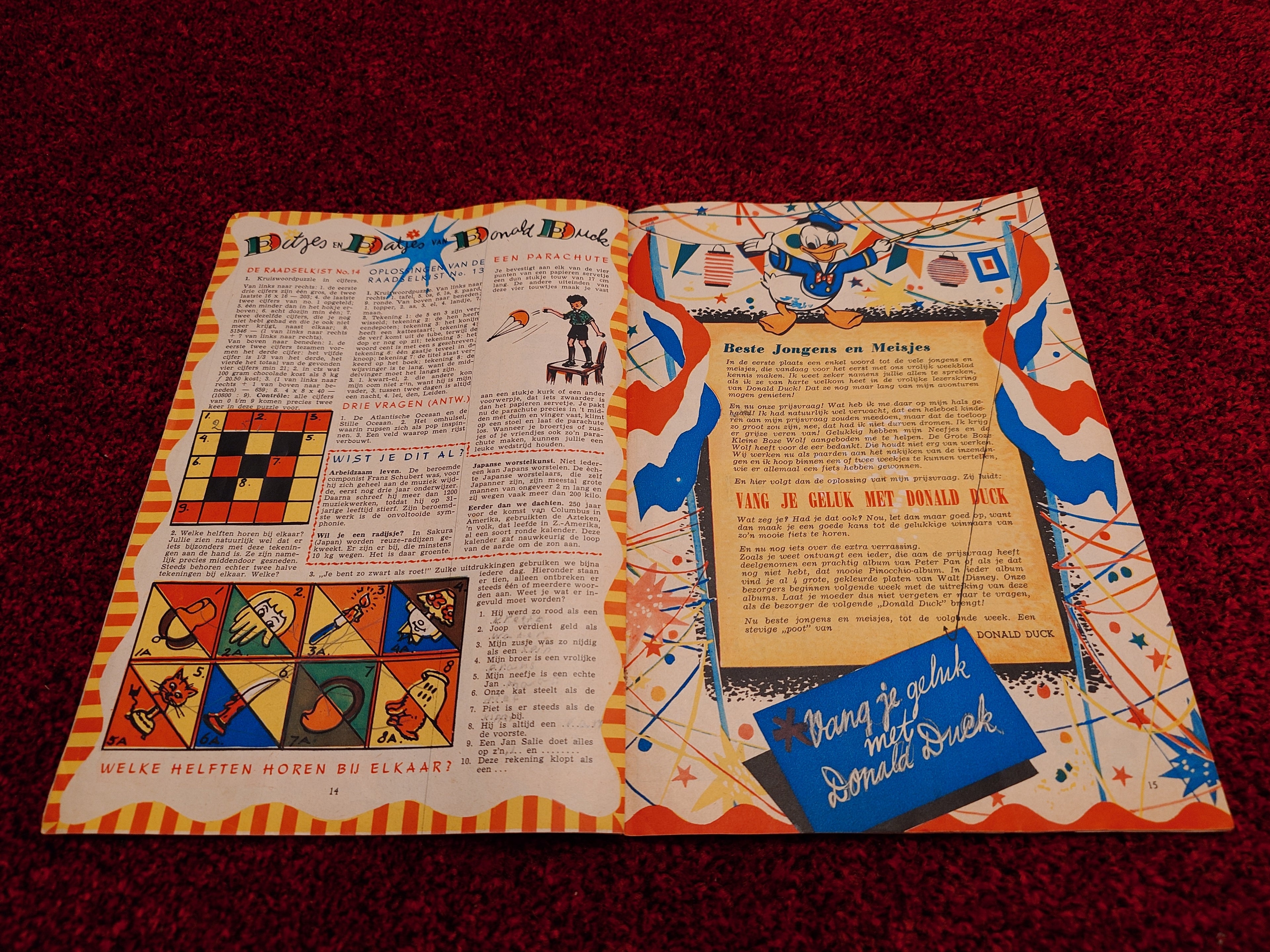 Donald Duck 3th of April 1954 NL Collectors item