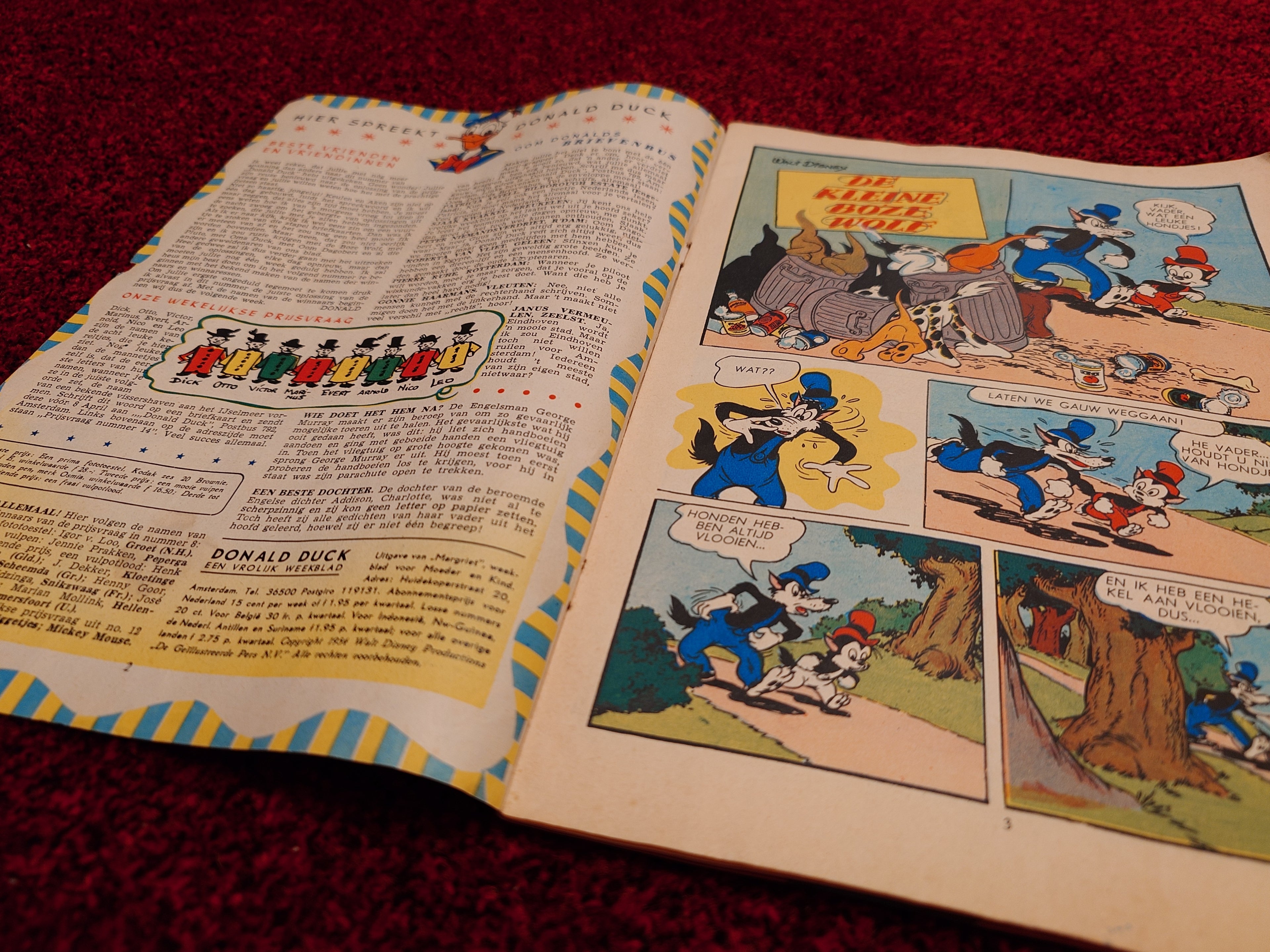 Donald Duck 3th of April 1954 NL Collectors item