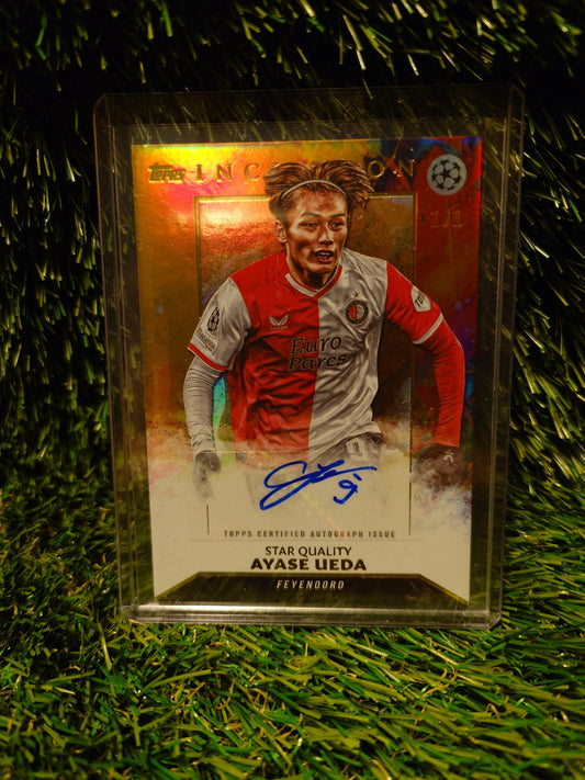 Ayase Ueda Autograph 1/1 Topps Inception Feyenoord