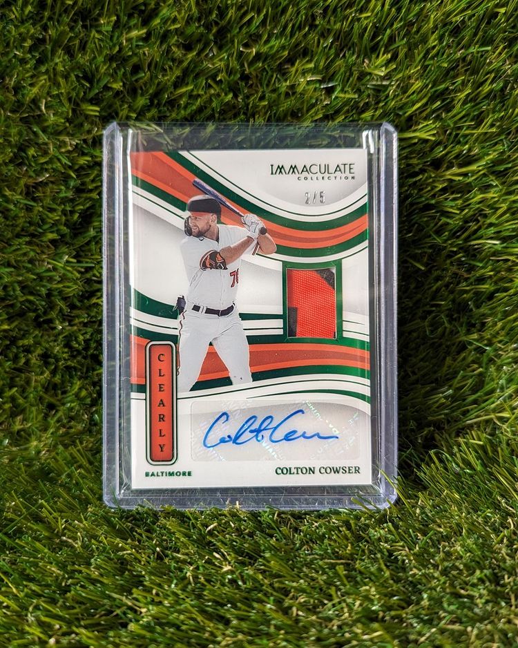 Colton Cowser Panini Immaculate RC Autograph/Patch/Numbered 2/5