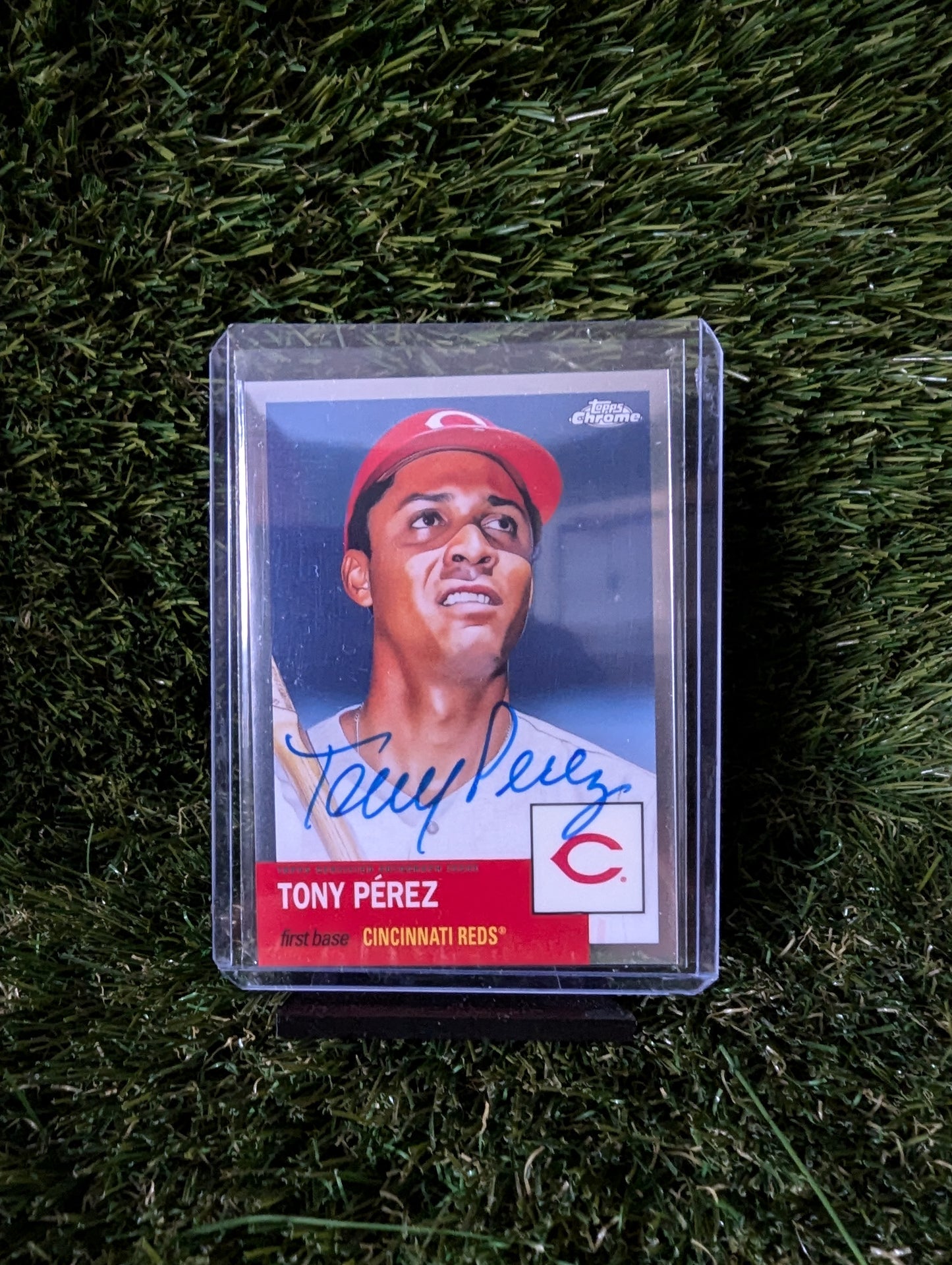 Topps Chrome Platinum Tony Perez On Card Autograph Cincinnati Reds