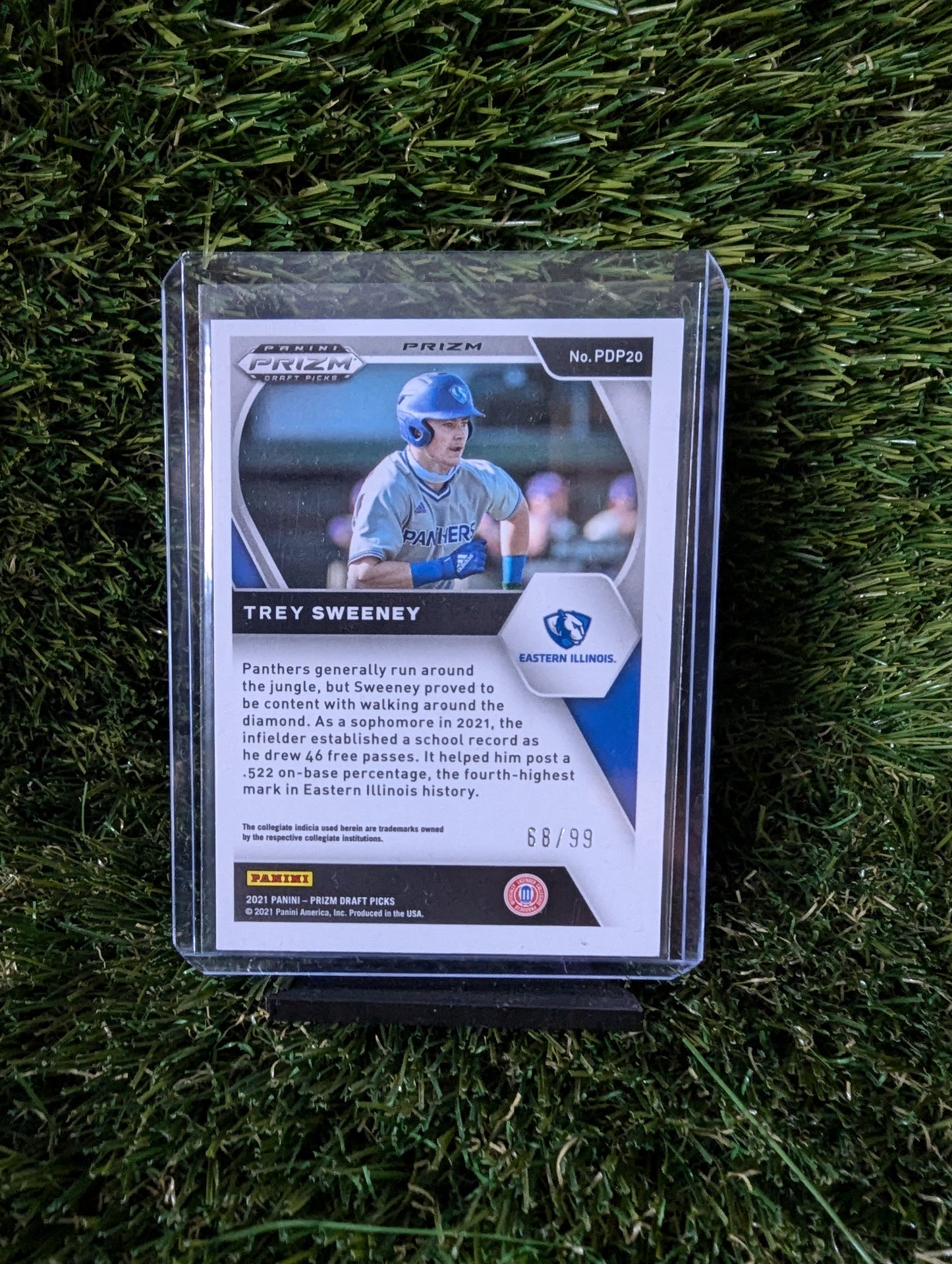 Panini Prizm Trey Sweeney 68/99 Eastern Illinois