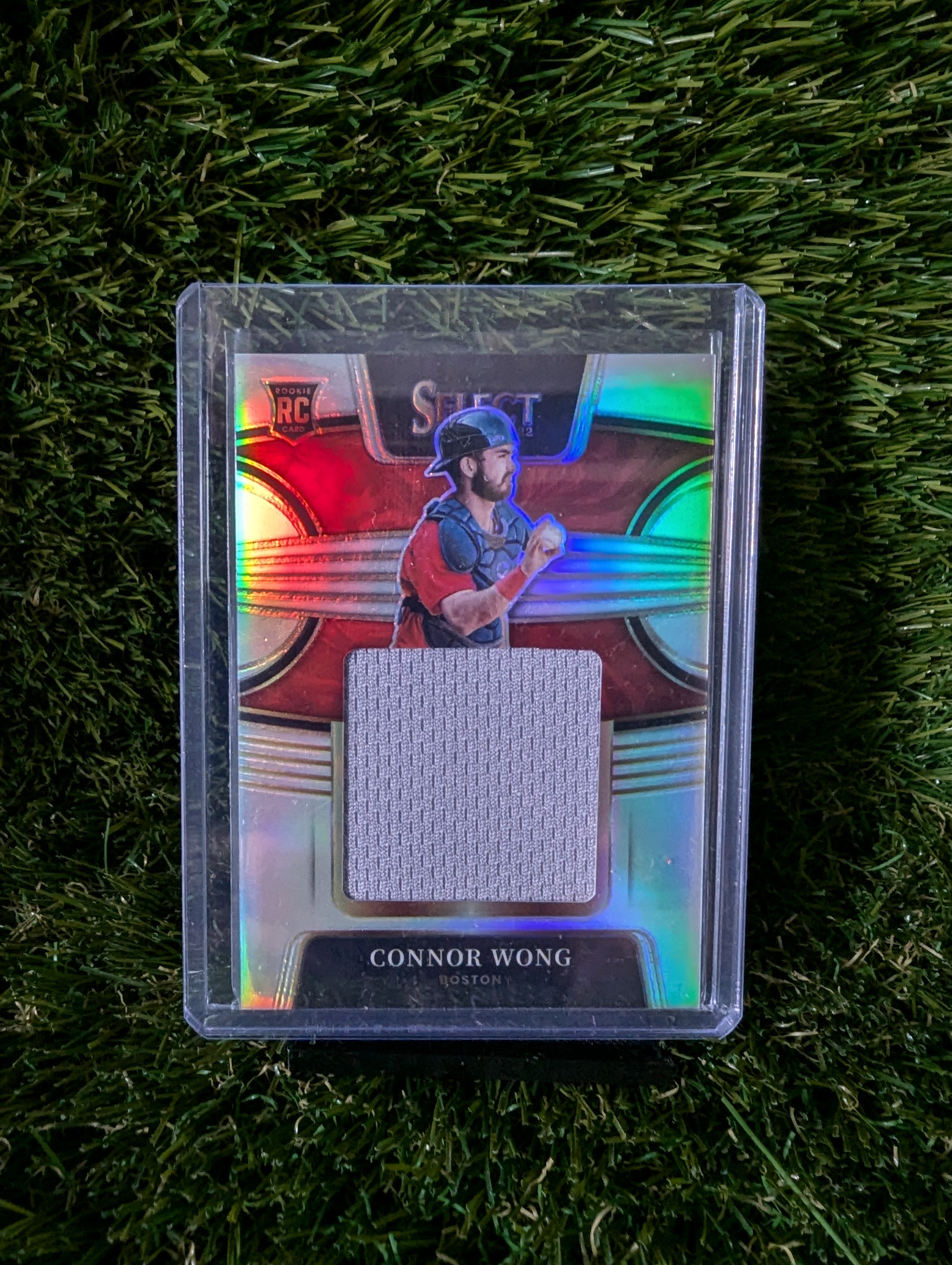 Panini Prizm Select Connor Wong RC Patch 144/250 Boston