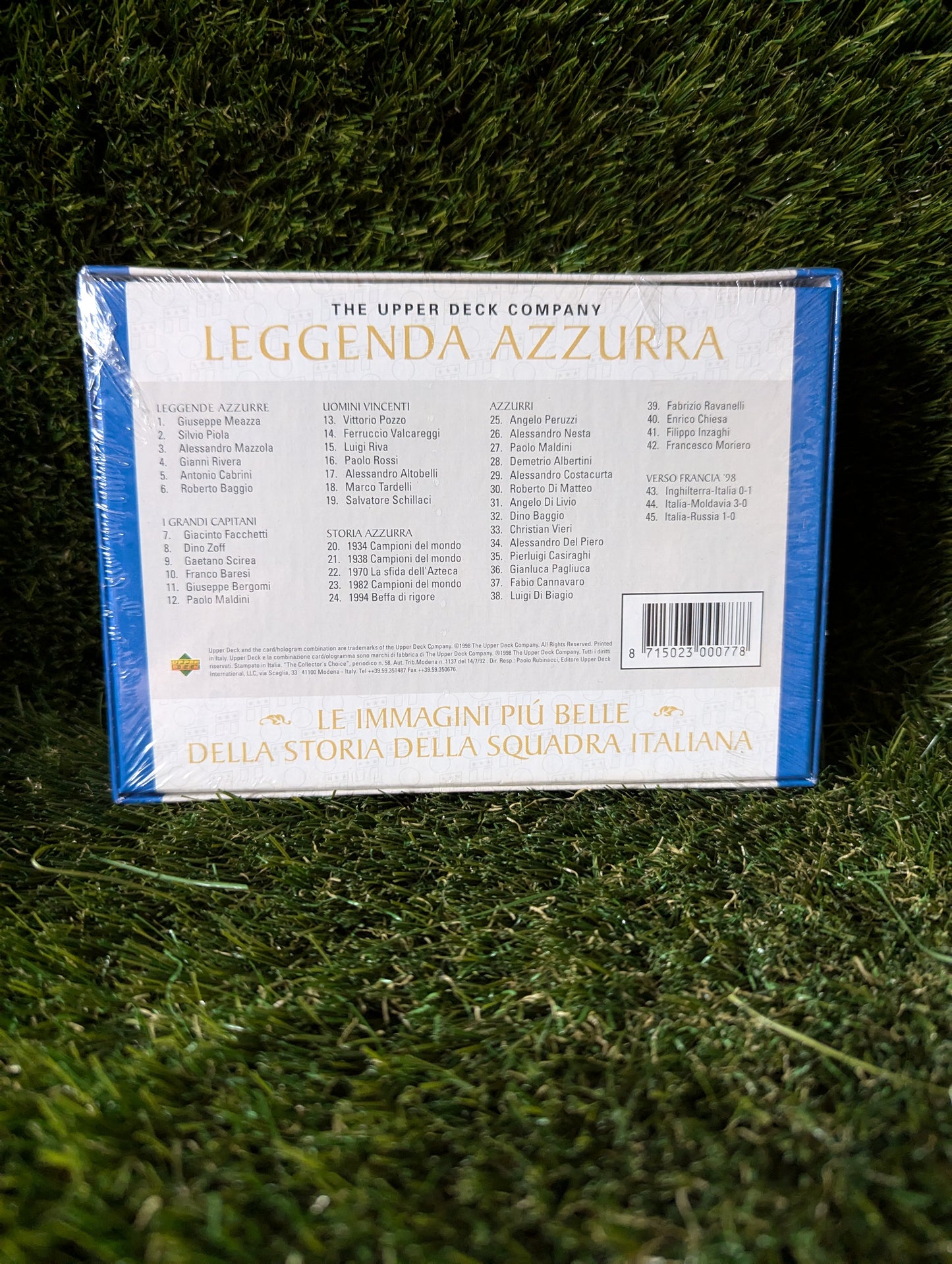 Upper Deck 1998 Leggenda Azzurra (Sealed)